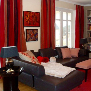 Gemütliches Wohnzimmer mit neuer Sitzecke