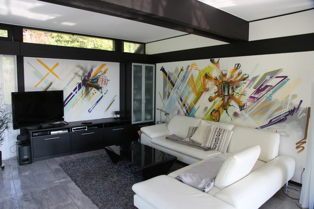 Contemporary Family Room by BOMBER-Atelier für urbane Kommunikation & Design