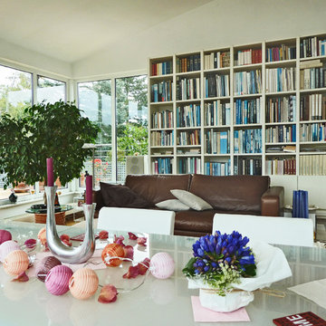 Living Room with Library