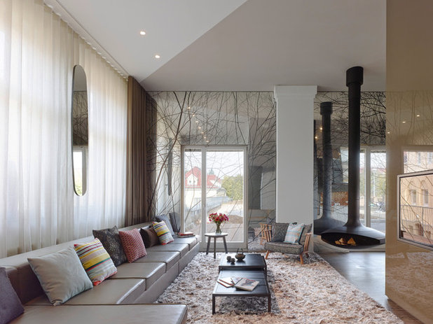 Contemporary Living Room by Ippolito Fleitz Group – Identity Architects