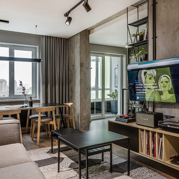 Modern Apartment for a Movie Fan