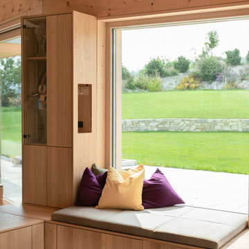 Neues Designerfenster für ein bestehendes Holzhaus