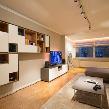 Stauraum Wohnzimmer, TV-Lösung