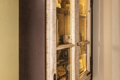 フランクフルトにあるインダストリアルスタイルのおしゃれなファミリールームの写真
