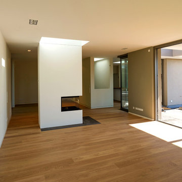 Wohnbereich mit Kamin / Raumteiler