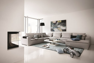 Design ideas for a living room in Dusseldorf.
