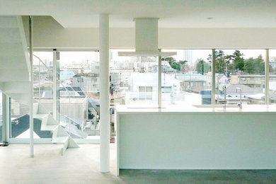 This is an example of a modern kitchen in Tokyo.