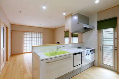 東京都下にある和風のおしゃれなキッチンの写真