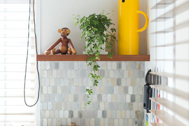 Inspiration for a scandinavian kitchen remodel in Tokyo