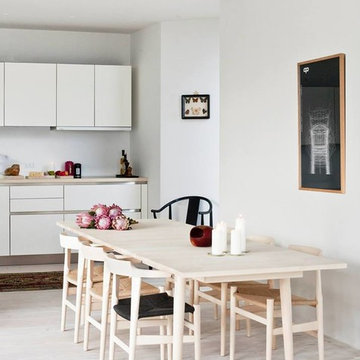 Scandinavian Lining - Open Kitchen Dining Room