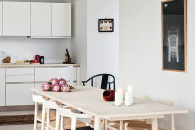 Scandinavian Lining - Open Kitchen Dining Room