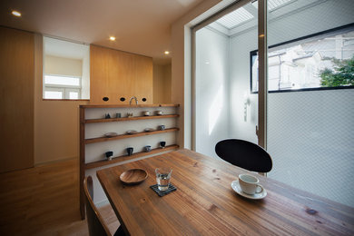 Photo of a scandi dining room in Osaka.