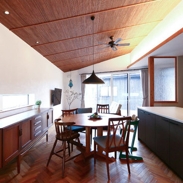 中庭のある平屋の家