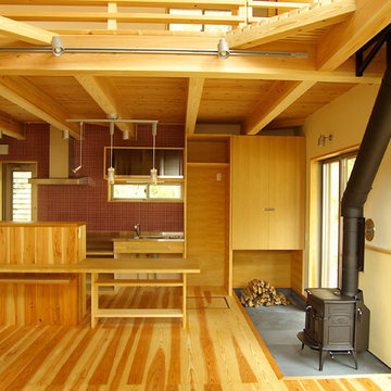 薪ストーブの木の家　スローライフ