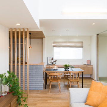 香川県に建つ、「ひかりのある家」のLDK