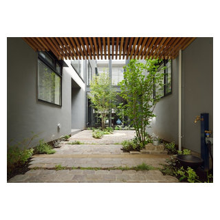 La arquitectura del patio中庭の建築