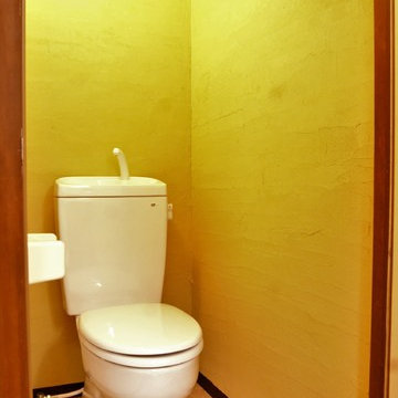 珪藻土塗りのトイレ
