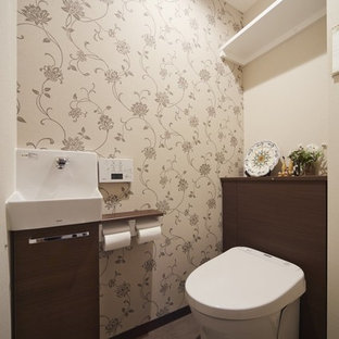 Idée de décoration pour un WC et toilettes chalet.