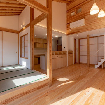 東京下町に建つ町屋風の家