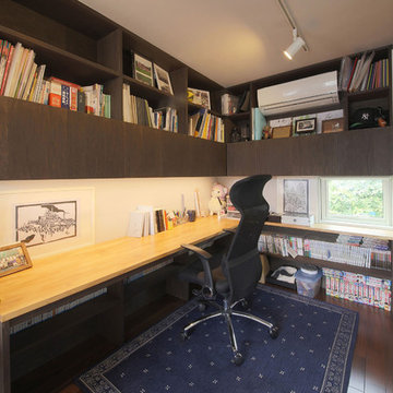 中庭を囲む高気密高断熱住宅・T-HOUSE morioka 子供部屋ワークスペース