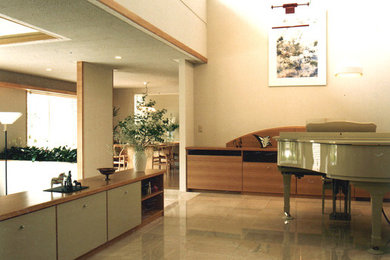 Exemple d'un salon moderne.