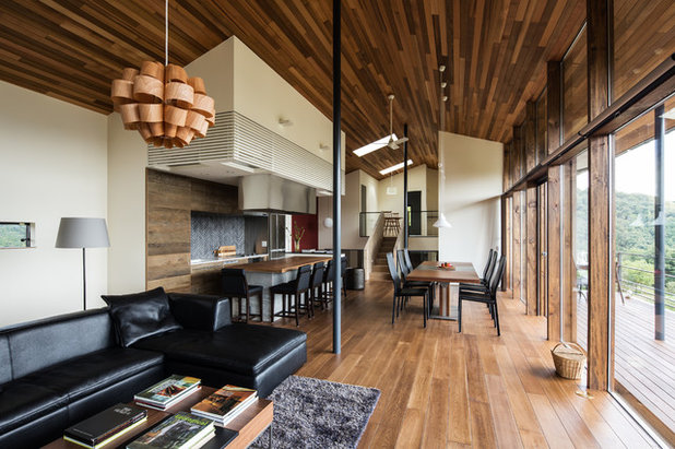 Contemporary Living Room by Mimasis Design／ミメイシスデザイン