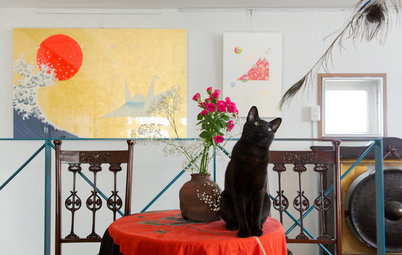 My Houzz：日本古典文学の翻訳家マクミランさんが、3匹の愛猫と暮らす家