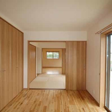 小郡市　注文住宅　新築住宅　工務店　シンプルな木の家　無垢の床がここちいい