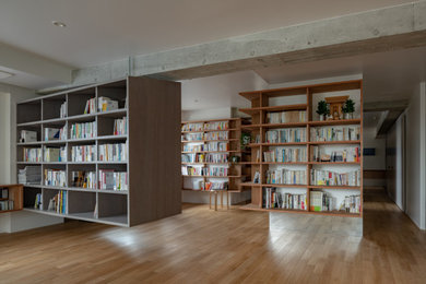 浮遊する本棚の家