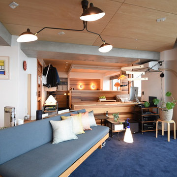 間仕切の少ない広がる空間