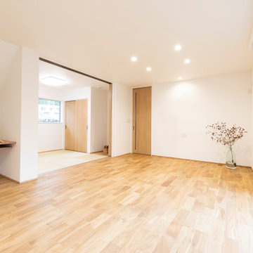 香川県に建つ、「凛と暮らす家」のLDK