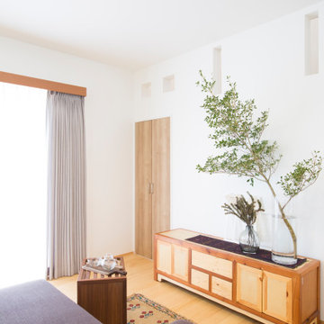 香川県に建つ、「木のぬくもりを感じる家」のリビング
