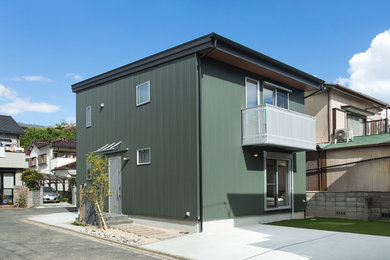 Design ideas for a house exterior in Nagoya.
