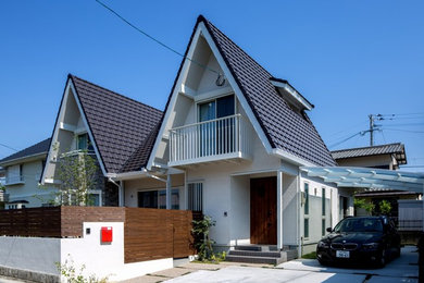 福岡にあるトラディショナルスタイルのおしゃれな家の外観の写真