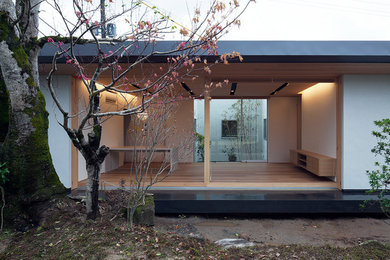 福岡にあるモダンスタイルのおしゃれな家の外観の写真