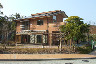 札幌にあるモダンスタイルのおしゃれな家の外観の写真