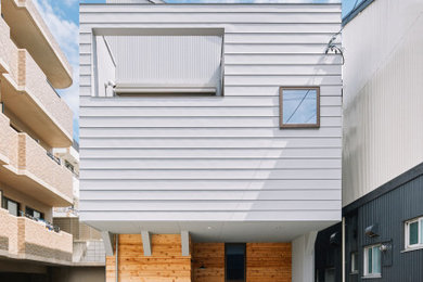 名古屋にある北欧スタイルのおしゃれな家の外観の写真