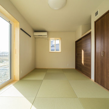 桧と不織布の自然素材の健康住宅