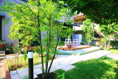 東京23区にあるコンテンポラリースタイルのおしゃれな庭の写真