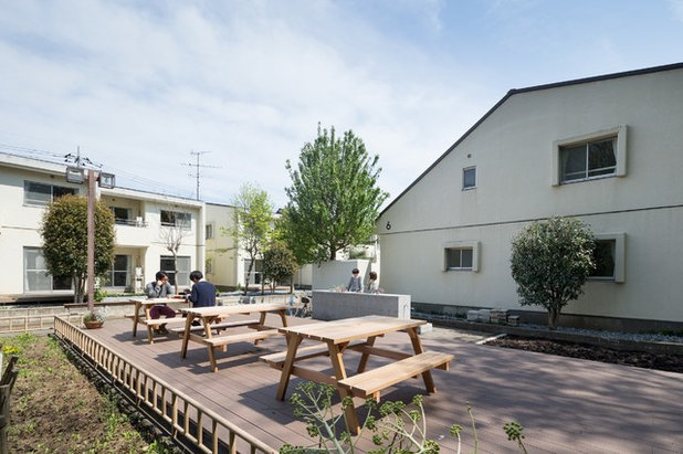 コンテンポラリー 庭 by 成瀬・猪熊建築設計事務所 一級建築士事務所
