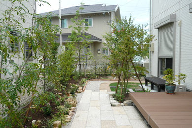 福岡にあるアジアンスタイルのおしゃれな庭の写真