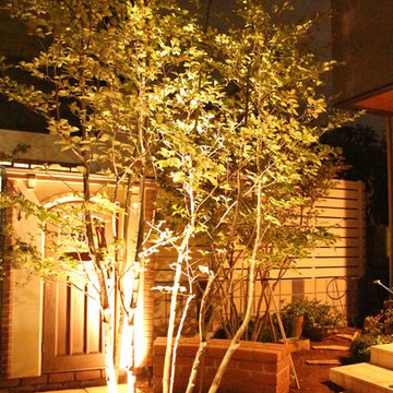 狭い庭をライティングで癒す 株式会社トレド 長野県 太田様邸