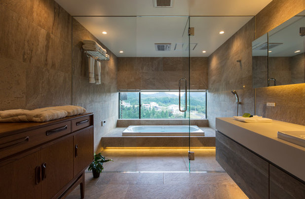 コンテンポラリー 浴室 by Mimasis Design／ミメイシスデザイン