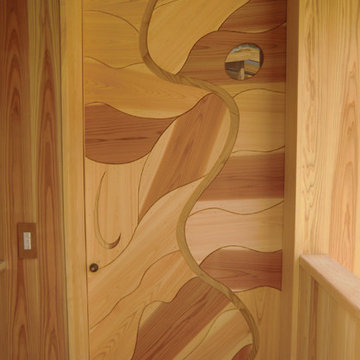 デザインされた木製建具