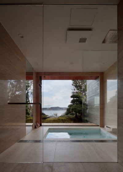 和室・和風 浴室 by CUBO design architect