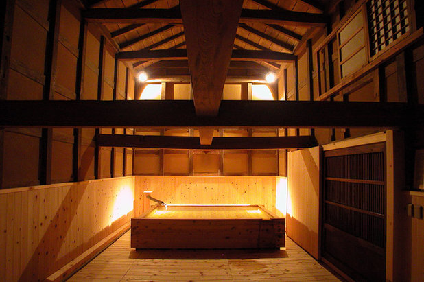 和室・和風 浴室 by 木造伝統工法　惺々舎　seyseysha-tokyo