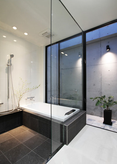 コンテンポラリー 浴室 by アーキ デザイン ワークス一級建築士事務所