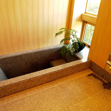 天然石のバスルーム