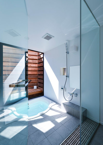 コンテンポラリー 浴室 by 祐建築設計事務所