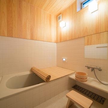 【木造真壁スキップハウス】浴室